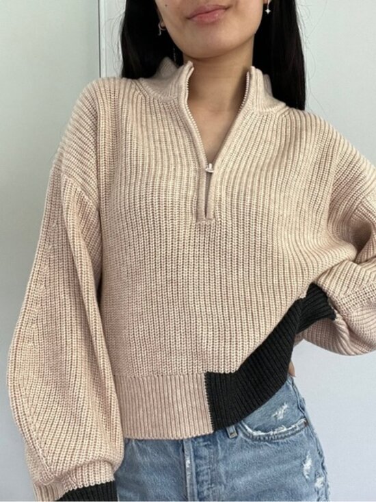 French Connection Sweaters - FRENCH CONNECTION Half Zip Sweater